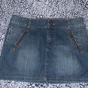 NWOT Denim mini skirt